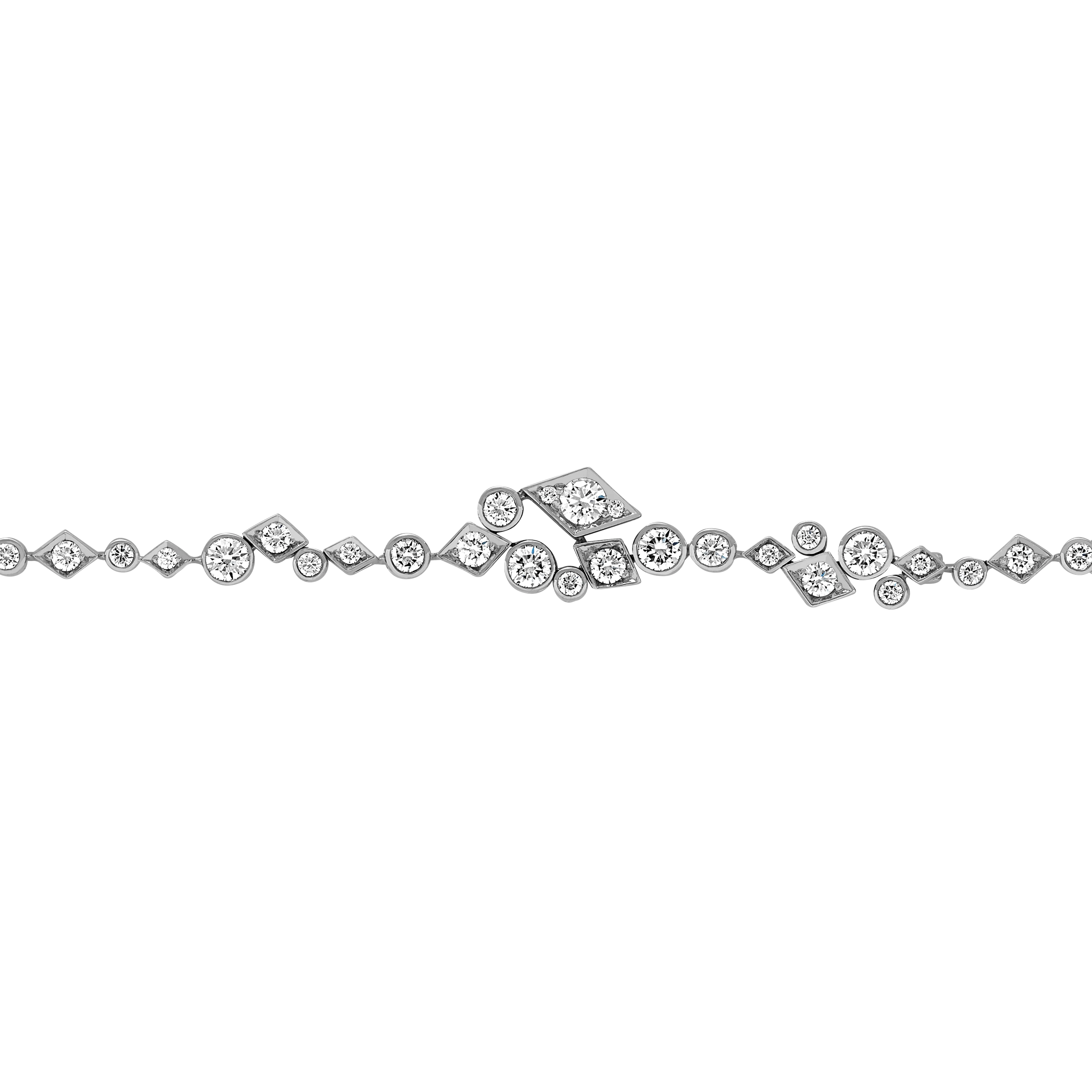 Albemarle Abstract Diamond Bracelet | In 18ct White Gold - Image 3