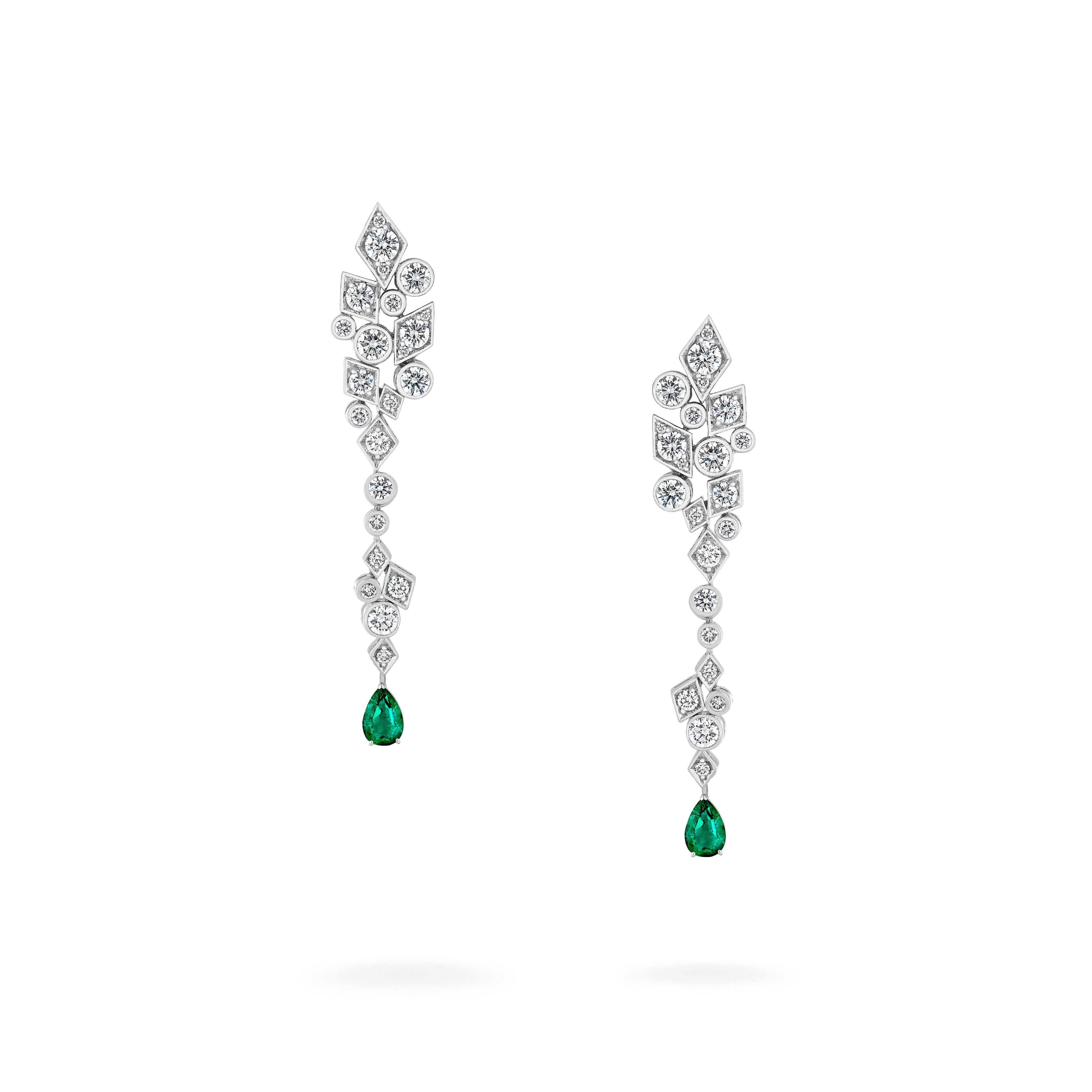 Albemarle Abstract Transformable Diamond Earrings | In 18ct White Gold - Image 4