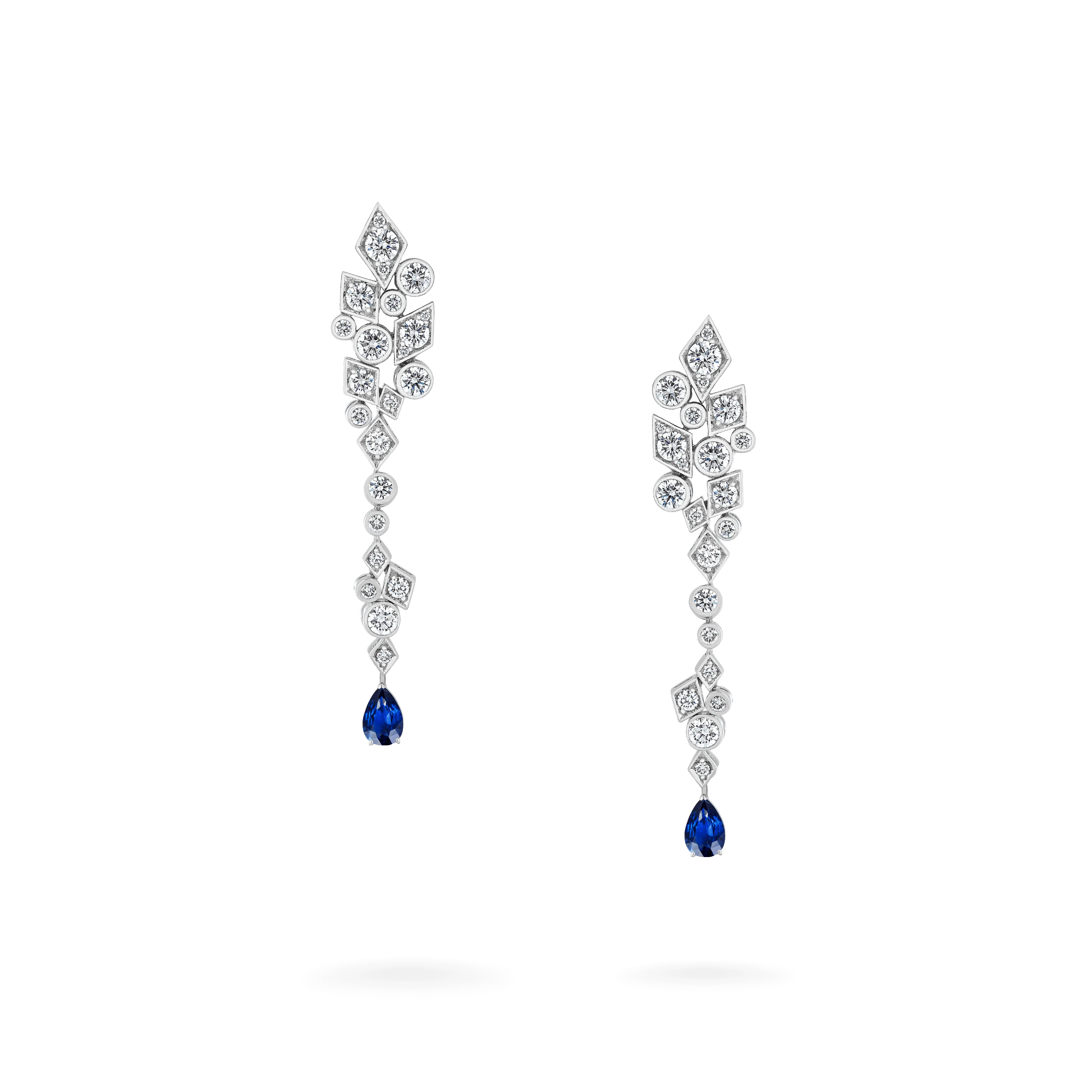 Albemarle Abstract Transformable Diamond Earrings | In 18ct White Gold - Image 5