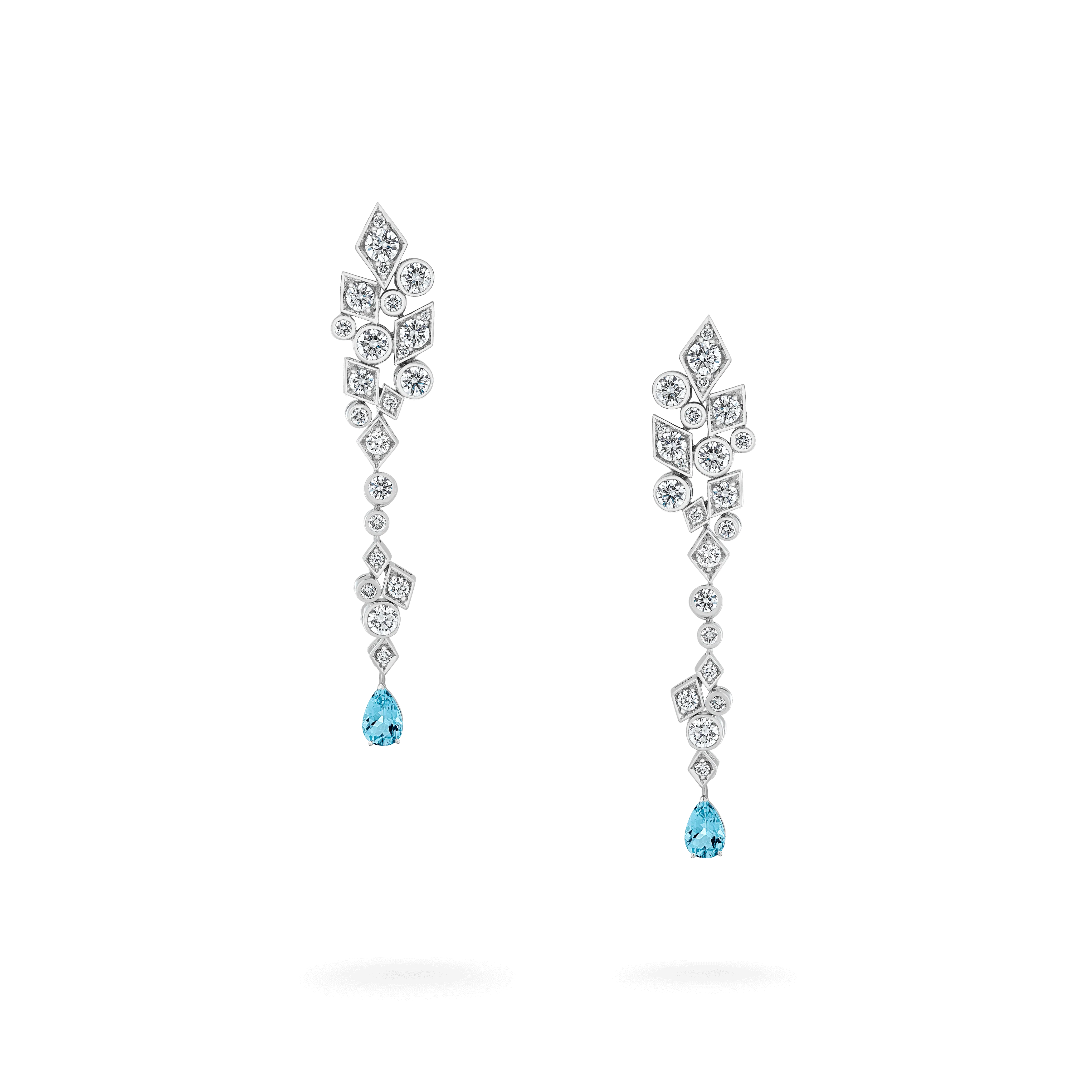 Albemarle Abstract Transformable Diamond Earrings | In 18ct White Gold - Image 6