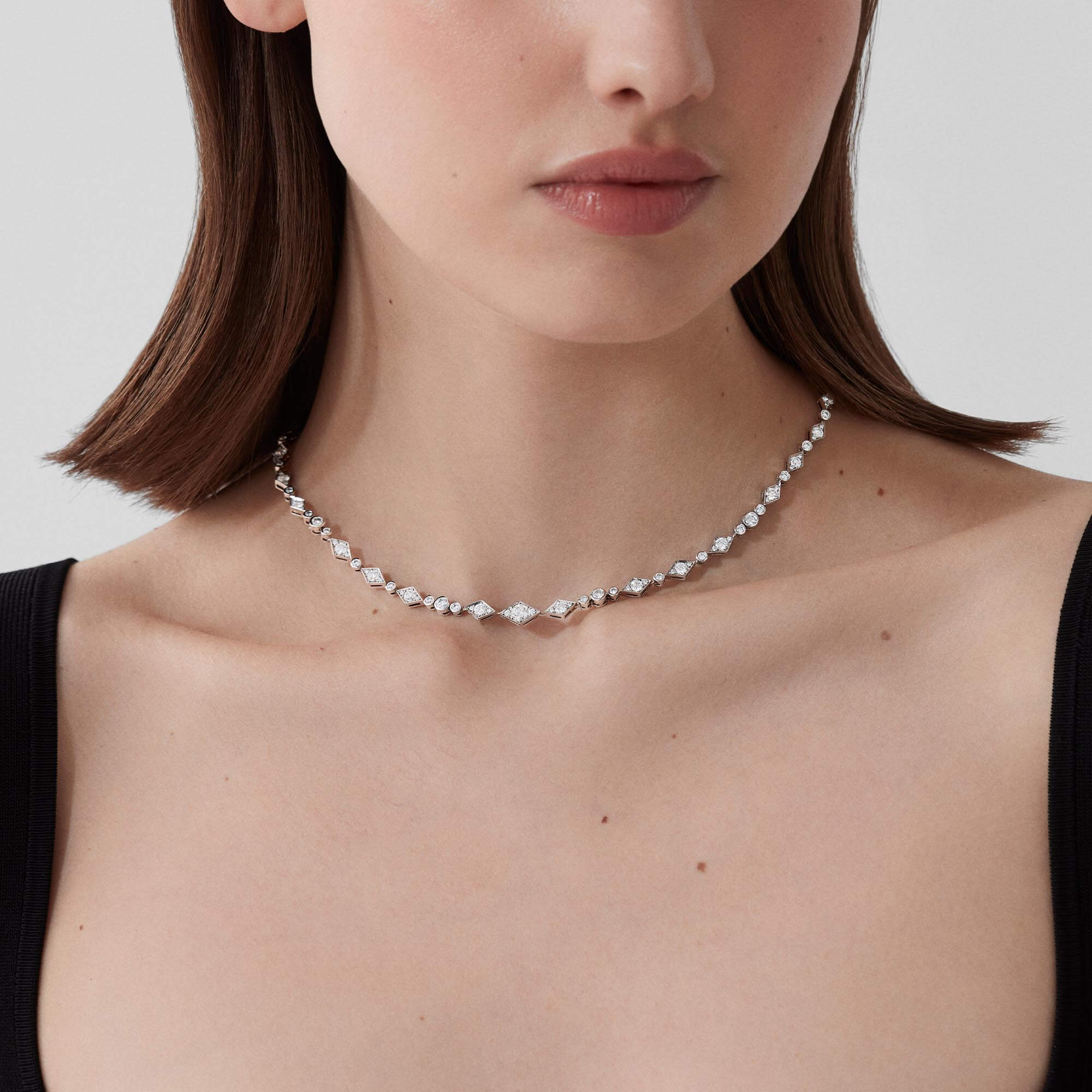 Albemarle Diamond Necklace | In 18ct White Gold - Image 2