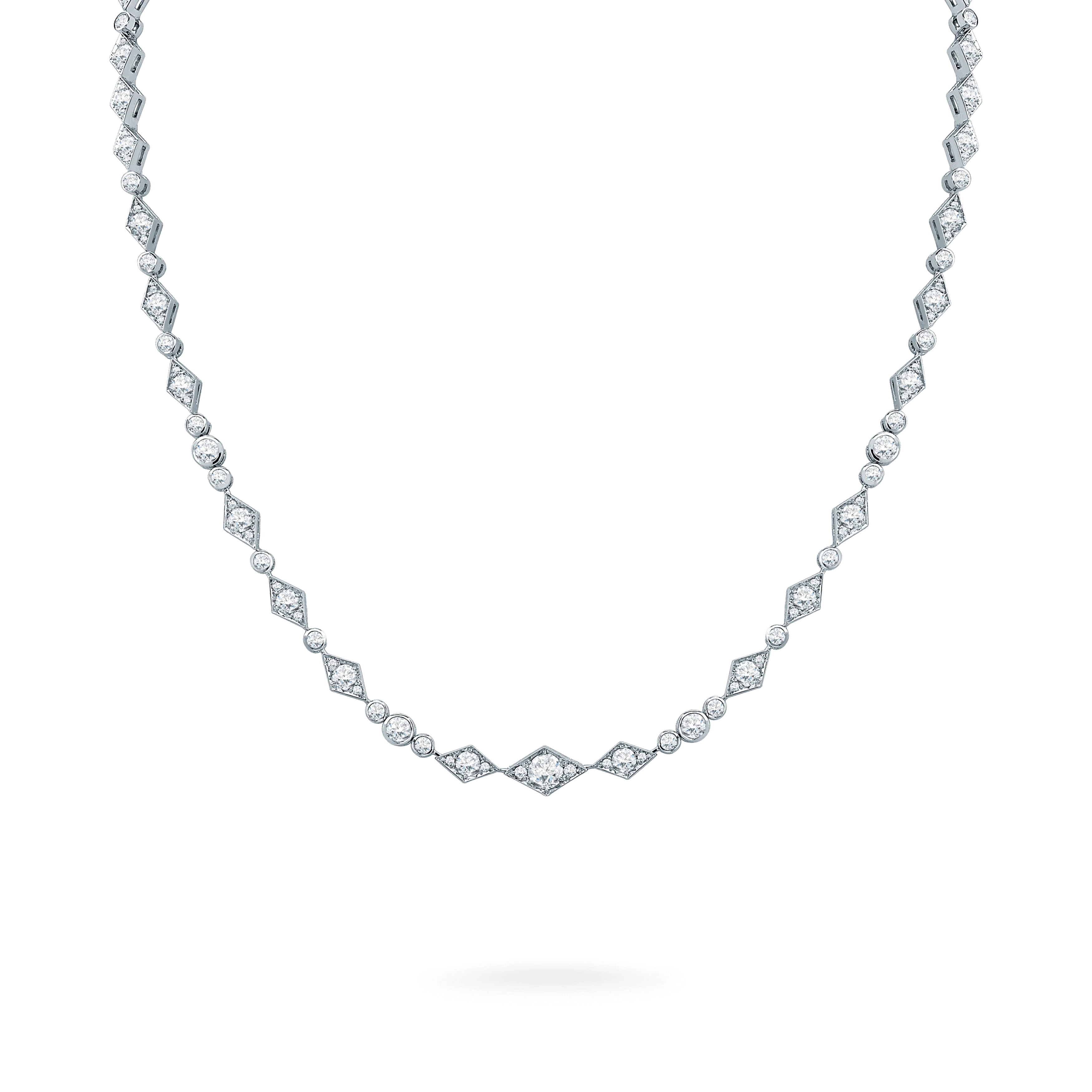 Albemarle Diamond Necklace | In 18ct White Gold - Image 4