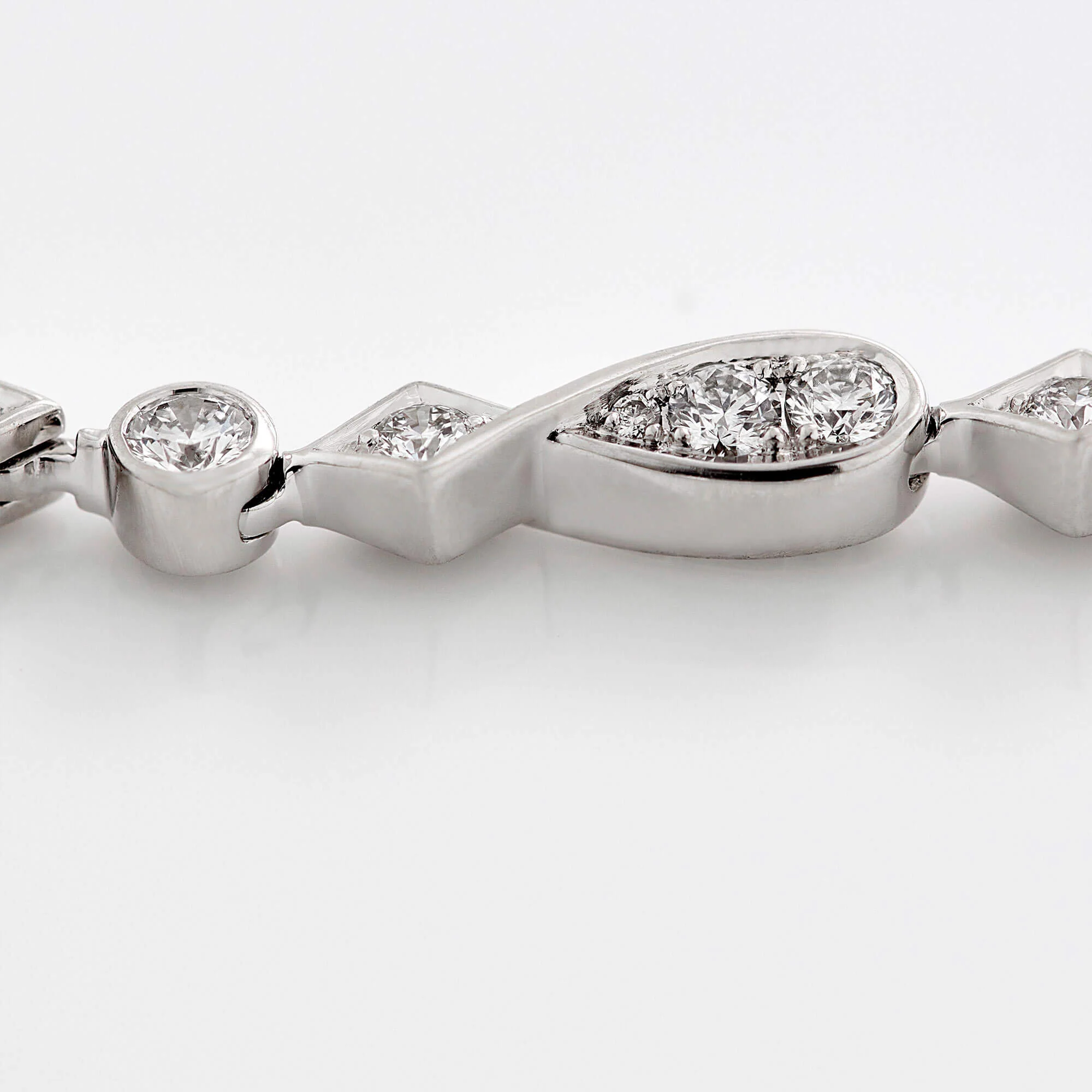 Enchanted Palace Serpent Diamond Necklace | In 18ct White Gold with Blue Sapphires - Image 4